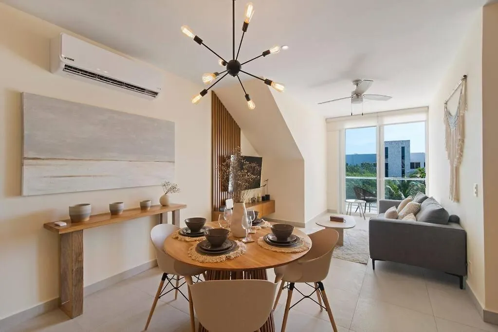 公寓 Akumal Skies Private Terrace W Jacuzzi W Sea Views Walk To Beach 墨西哥